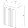 Шкаф LEMARK ROMANCE 60 см подвесной/напольный, с откидной корзиной для белья, белый LM07R35N-SH